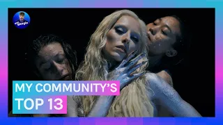 Eurovision 2024: My Community's TOP 13