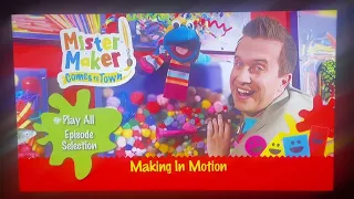 DVD Menu Walkthrough to Mister Maker Comes to Town - Making in Motion 2013 DVD (Australia)