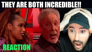 [Mexican Reacts] Sir Tom Jones & Jennifer Hudson's Its A Man's Man's Man's World | The Voice UK 2019