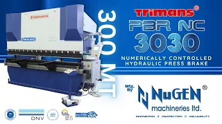 Trimans PBR NC 3030 | 300 MT NC Hydraulic Press Brake | mfg. by NuGEN Machineries Ltd. #metalbending