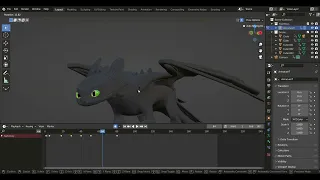 Animating Practice with Toothless | Blender 3D Animation Timelapse