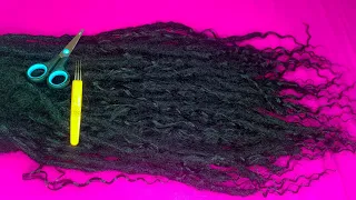STEP BY STEP DREADLOCKS TUTORIAL|how to make dreadlocs tutorial with curl extensions|BOHO LOCS