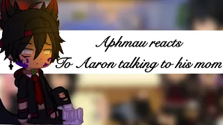 Aphmau crew react to Aaron talking to him mom // when angels fall // reuploaded bc of audio issues