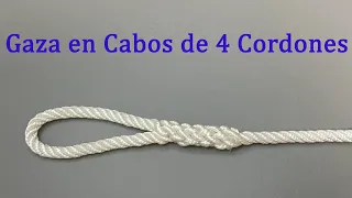 Gaza en un cabo de 4 cordones #costurafacil #nudosmarineros #nudos