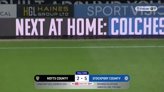 Notts County vs Stockport County -Stokport Win League 2 Title