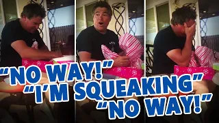 Dad's epic reaction: "No Way! I'm Squeaking, No Way!" | Best Adoption Surprise Reactions