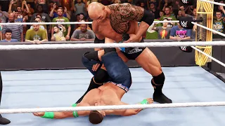 WWE 2K22 - The Rock vs John Cena - Gameplay (PS5 UHD) [4K60FPS]