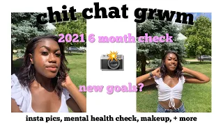 Chit Chat GRWM for Insta Pics (mental health check in, new makeup trends, + more!)