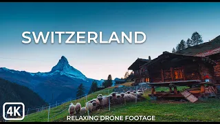 Stunning Switzerland in 4K: Relaxing Drone Flight with Calming Music
