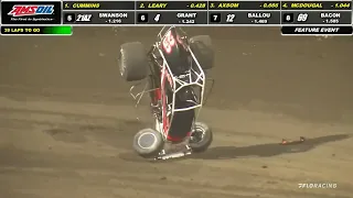 HIGHLIGHTS: USAC AMSOIL National Sprint Cars | Kokomo Speedway | Smackdown XI Finale | Aug. 27, 2022