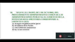 🎥25 TEST ACTUALIZADO 2022 ✅ LEY 39/2015 LPACAP para OPOSITORES 🔟 PREGUNTAS #TEST #OPOSICIONES #BOE