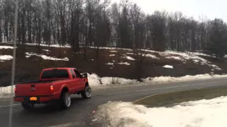 800hp single turbo 6.4 powerstroke skatin on the road