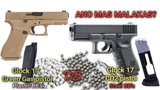 Kaya Ba BASAGIN Ang Bote Ng REDHORSE | Testing my Glock 17 co2 pistol Vs Gloc 19 Green Gas Pistol