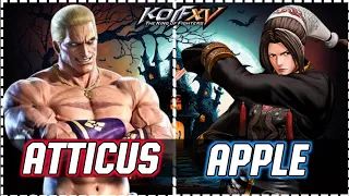 KOFXV⚡ATTICUS VS APPLE⚡FT3 STEAM REPLAY 1080p⚡THE KING OF FIGHTERS 15
