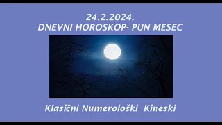 Jasminka Holclajtner-Royal Astro Studio- Dnevni horoskop za 24.2.2024.