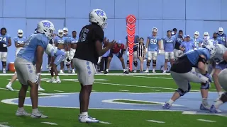 UNC Football Spring Practice Top Plays | Sights and Sounds