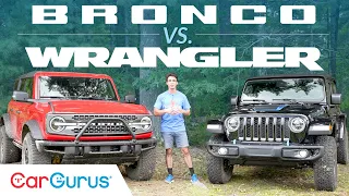 2021 Ford Bronco Vs Jeep Wrangler | CarGurus