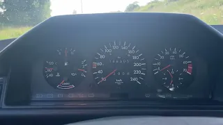 Mercedes W124 300e 0-100 km/h acceleration (M103 3.0 with EFI)