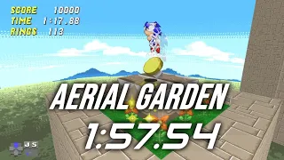 Aerial Garden in 1:57.54 - Former WR with Sonic - Sonic Robo Blast 2 v2.2.6 Speedrun