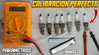 PRUEBAS Y CALIBRACIÓN DE CUALQUIER TIPO DE BUJIA / CALIBRACIÓN PERFECTA Y MEDIR CON MULTÍMETRO 🔧