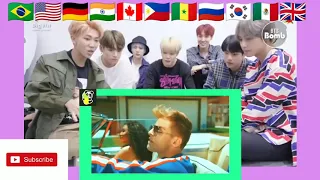 BTS reacts to Now United - crazy stupid silly love