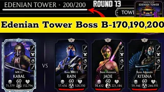 Edenian Tower Final Boss Battle 200 & 170,190 Fight + Reward MK Mobile