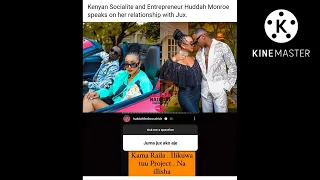 Huddah  Monroe on her relationship with Juma Jux 'kama Rails.ilikuwa project na iliisha'