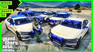 In GTA 5 Playing as a cop| Sheriff Monday | New Pack| GTA 5 Lspdfr Mod|