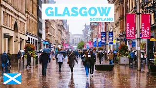 Glasgow, Scotland 🏴󠁧󠁢󠁳󠁣󠁴󠁿 | 2023 Walking Tour 4K60fps