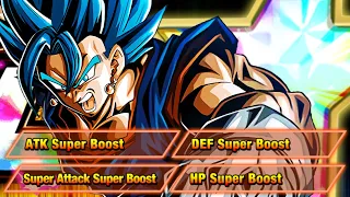 100% F2P LR Vegito Blue Level 10 Links Showcase | Dragon Ball Z Dokkan Battle