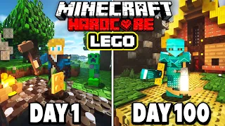 I Spent 100 Days in MINECRAFT LEGO! Here’s what happened…