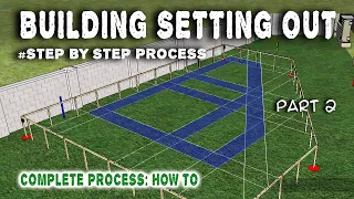 How to set out a building | Complete process #building #foundation