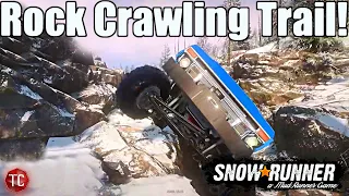 SnowRunner: FOUND A ROCK CRAWLING TRAIL & WE GOT STUCK!!