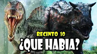 ¿QUÉ DINOSAURIO HABÍA EN EL RECINTO 10 DE JURASSIC WORLD?