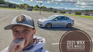 My 2021 WRX gets new wheels || + How to install coilovers.