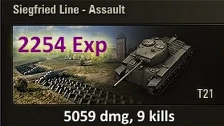 World of tanks T21 - 2254 Exp, WN8 76003