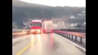 Truck Almost Fall Over in Norway