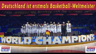 Deutschland ist erstmals Basketball Weltmeister Im Finale siegte das DBB Team 83 zu 77 gegen Serbien