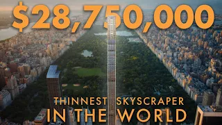 Touring a $28,750,000 Apartment in the THINNEST SKYSCRAPER IN THE WORLD | NYC