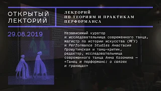 Лекция Анастасии Прошутинской и Анны Козониной «Танец и перформанс: о связях и границах»