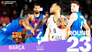 Barcelona cruises by ASVEL ! | Round 23, Highlights | Turkish Airlines EuroLeague