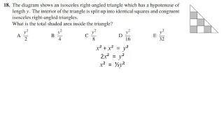 Q18 UKMT Intermediate maths challenge 2020 explained