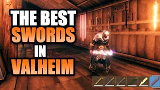Valheim All Of The BEST Swords - Testing In Combat, How To Craft And The Max Level Stats