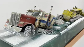 Ice Road Diorama using 18kg Epoxy Resin | Diy Crafts