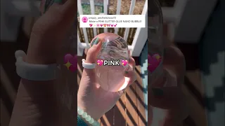 I Made a PINK GLITTER GLUE NANO BUBBLE Fidget!💖🌸✨😱🫧*DIY satisfying nano tape balloon ASMR*