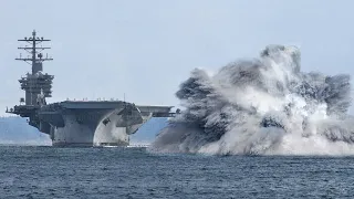 Behind $13 Billion US Aircraft Carrier Intense Testing Process at Sea