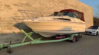 Restoring a Searay sun dancer (ep.1 remove broken engine)