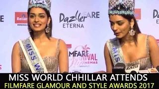 Miss World Manushi Chhillar Attends Filmfare Glamour And Style Awards 2017