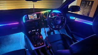 Audi A4 B8/B8.5 | LED Bead Symphony Kit Ambient Light Install | RGB LED Car Interior Lights
