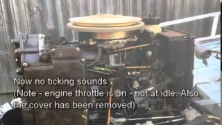 Tohatsu 40 HP problem - Ticking, stalls, intermittent rough then smooth, struggle at acceleration